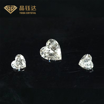 Het aangepaste Wit van de Hartvorm VERSUS Echt Laboratorium Gekweekt Diamond Polished For Lover Gifts